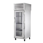 True STA1HPT-1G-1S - Heated Cabinet, pass-thru, one-section, (1) glass door front, (1) solid door rear